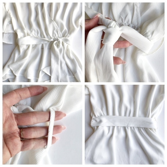 She + Sky Ruffle Wrap Top - Picture 6 of 9